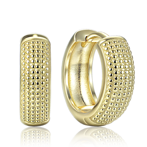 MINET Elegant gold-plated silver earrings JMAS0327GE00