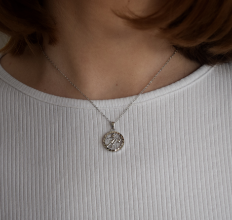 MINET Silver necklace Zodiac sign CANCER JMAS9407SN45