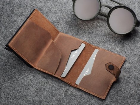 Wallet Pularys 211128406 HIKER RFID Cognac