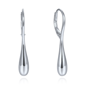 MINET Modern Silver Earrings with Large Drops JMAS0337SE00