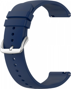 LAVVU LS00L22 Tmavě modrý silikonový řemínek na hodinky - 22 mm