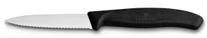 Nôž na zeleninu s vlnitou čepeľou 8 cm Victorinox 6.7633 Čierny