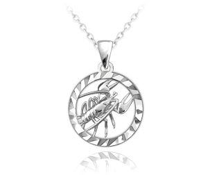 MINET Silver necklace Zodiac sign CANCER JMAS9407SN45