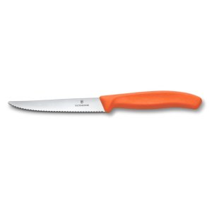 Nôž Victorinox Swiss Classic 6.7239.C1, steak & pizza , 11cm, wavy, orange