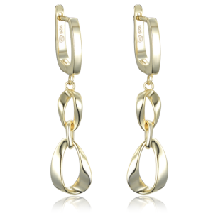 MINET Elegant gold plated silver earrings JMAS0238GE00