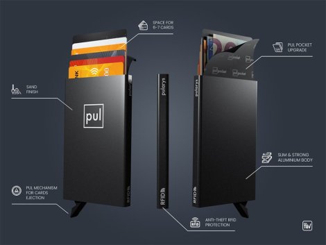 Pouzdro na karty Pularys 174310801 ZEN RFID Černé