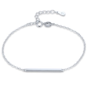 MINET Elegantní stříbrný náramek tyčka JMAS0312SB16