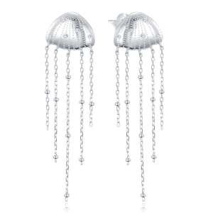 MINET Silver jellyfish earrings JMAS8058SE00