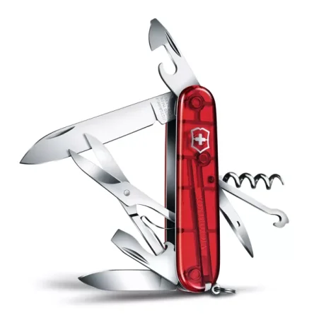 Kapesní nůž Victorinox Climber 1.3703.T Transparentní červená