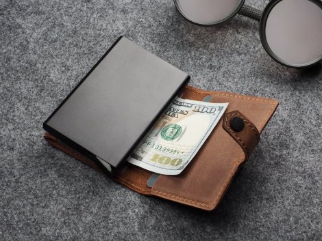 Wallet Pularys 211128406 HIKER RFID Cognac