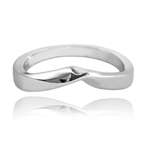 MINET Minimalistický strieborný prsteň veľkosť 51 JMAS0197SR51