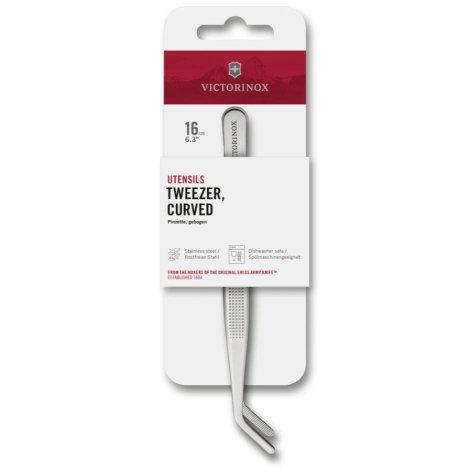 Victorinox 7.6121 Kitchen Tweezers, 16 cm, Curved