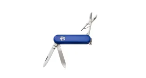 ADELE Ladies' 3-Piece Folding Pocket Knife with Nail File and Scissors 202-NH-1 Blue