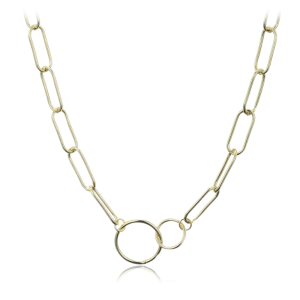 MINET Pozlacený stříbrný náhrdelník v italském stylu