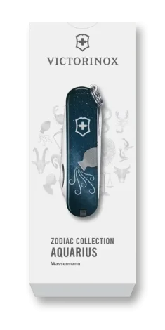 Kapesní nůž Victorinox 0.6223.2AQU CLASSIC SD, 58 mm, Znamení zvěrokruhu, Vodnář