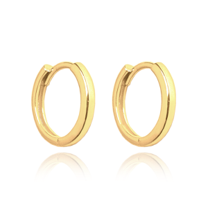 MINET Gold plated silver earrings CIRCLES 1,5 cm JMAN0427GE00