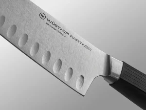Wüsthof 1061831317 PARTNER Santoku Knife with Hollow Edge, 17 cm
