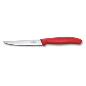 Nôž Victorinox Swiss Classic 6.7231.C1, steak & pizza , 11cm, wavy, red