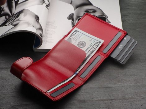 Peněženka Pularys 173913111 SOLO MAX RFID Červená