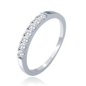 MINET Elegant silver ring with white zircons size 54 JMAN0606SR54