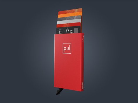 Pouzdro na karty Pularys 174310811 ZEN RFID Red