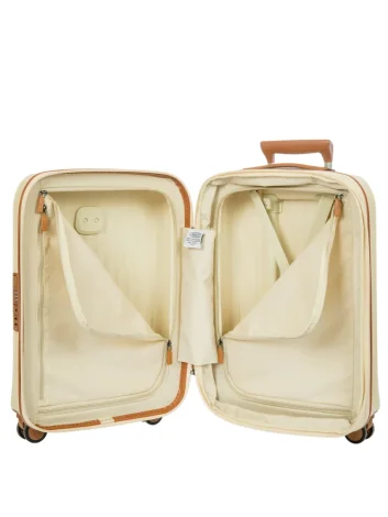 Bric’s BAH08451.014 Taormina suitcase, 55 cm, expandable, Cream