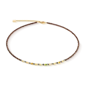 Whisper brown-olive necklace – COEUR DE LION 4359/10-1109