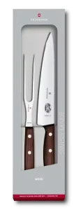 Súprava kuchárskeho noža a vidličky Victorinox 5.1020.2G, Wood