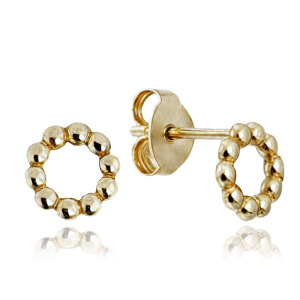 MINET Gold earrings subtle rings JMG0097WGE00