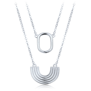 MINET Modern silver necklace JMAS0320SN45