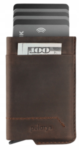Peňaženka Pularys 172428402 GOBI RFID Brown