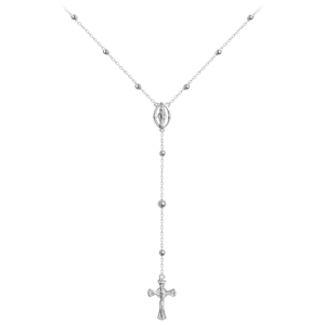 MINET Silver Necklace ROSARY JMAN0367SN52