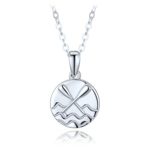 MINET Silver necklace water and paddles JMAN0653SN48