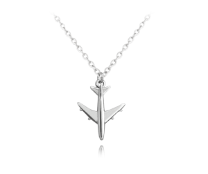 MINET Travel silver necklace LETADLO JMAN0211SN45
