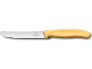 Nůž na rajčata Victorinox 6.7838.E120 Swiss Classic 11 cm, Lemon Glow