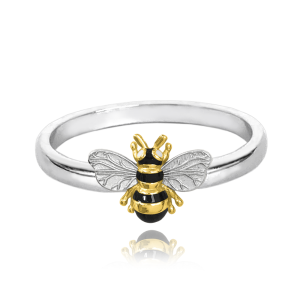 MINET Gold-plated silver ring CZ size 47 JMAS5056GR47