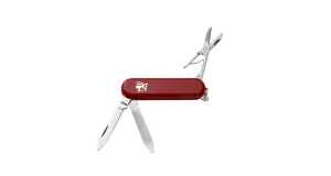 ADELE Ladies' 3-Piece Folding Pocket Knife with Nail File and Scissors 202-NH-1 Red