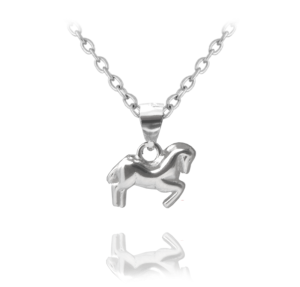 MINET Silver necklace HORSE JMAD0002SN38