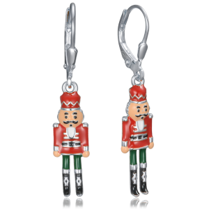MINET Silver Nutcracker Earrings JMAS8062SE00