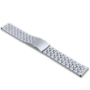 LAVVU LS1CS20 Massive silver steel strap - 20 mm