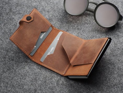 Wallet Pularys 211128406 HIKER RFID Cognac