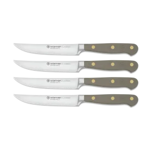 Set of 4 steak knives Classic Colour 12 cm Velvet Oyster Wüsthof 1061760401
