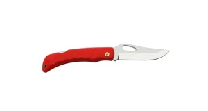CROCODILE Folding Pocket Knife with Clip, Blade with Opening Hole 243-NH-1/B Red