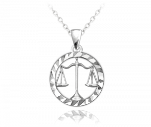 MINET Silver necklace Zodiac sign of Libra JMAS9410SN45