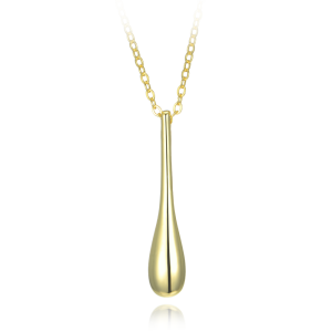 MINET Modern Gold-Plated Silver Teardrop Necklace JMAS0337GN50
