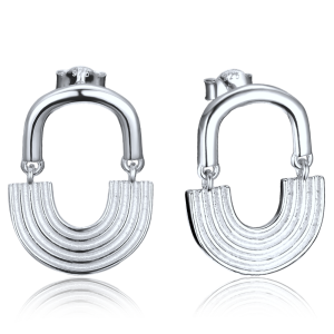 MINET Moderné strieborné náušnice JMAS0320SE00