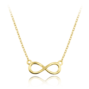 MINET Elegantný zlatý náhrdelník s nekonečnom Au 585/1000 1,70 g JMG0267WGN46