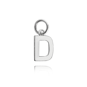 MINET Silver pendant small letter "D" JMAS900DSP00