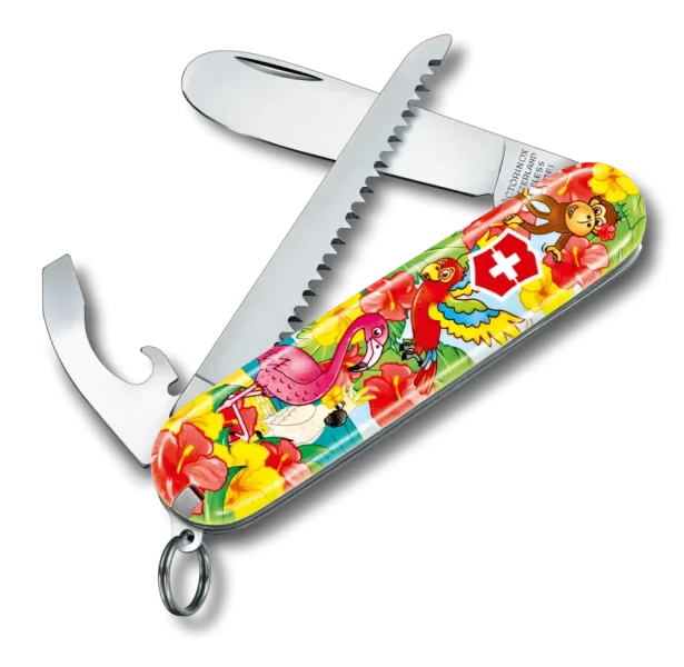 My First Victorinox Pocket Knife 0.2373.E3, Set, Parrot Edition