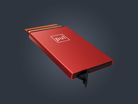 Pouzdro na karty Pularys 174310811 ZEN RFID Red